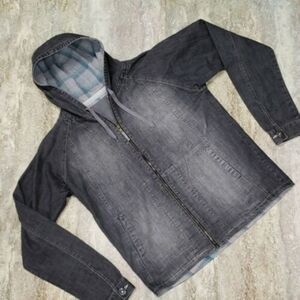 KNOTEN WOMENS CANVAS ZIP UP HOODIE SIZE 40 / XL